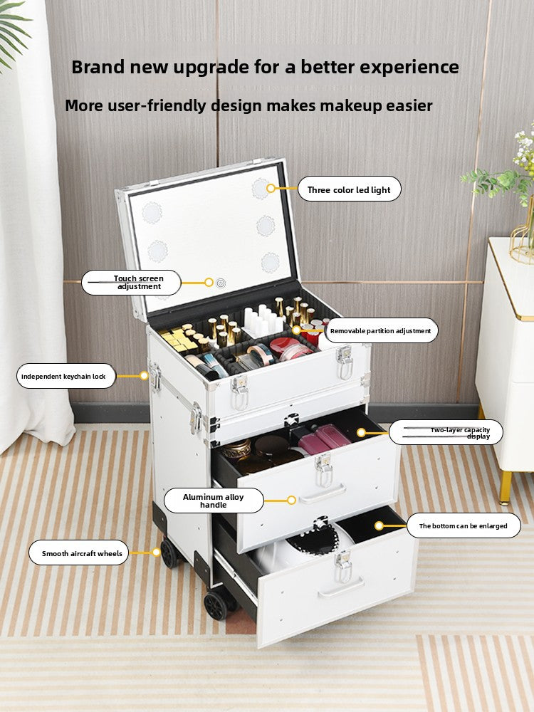 Velisse Beauty Professional Makeup Artist Storage Case — Luxury Vanity Box Organiser