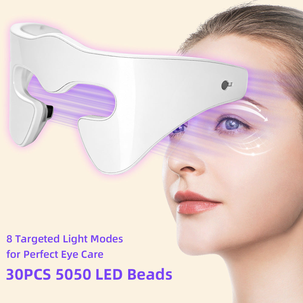 Velisse Beauty LED Eye Rejuvenation Massager — Red & Blue Light Eye Care Device