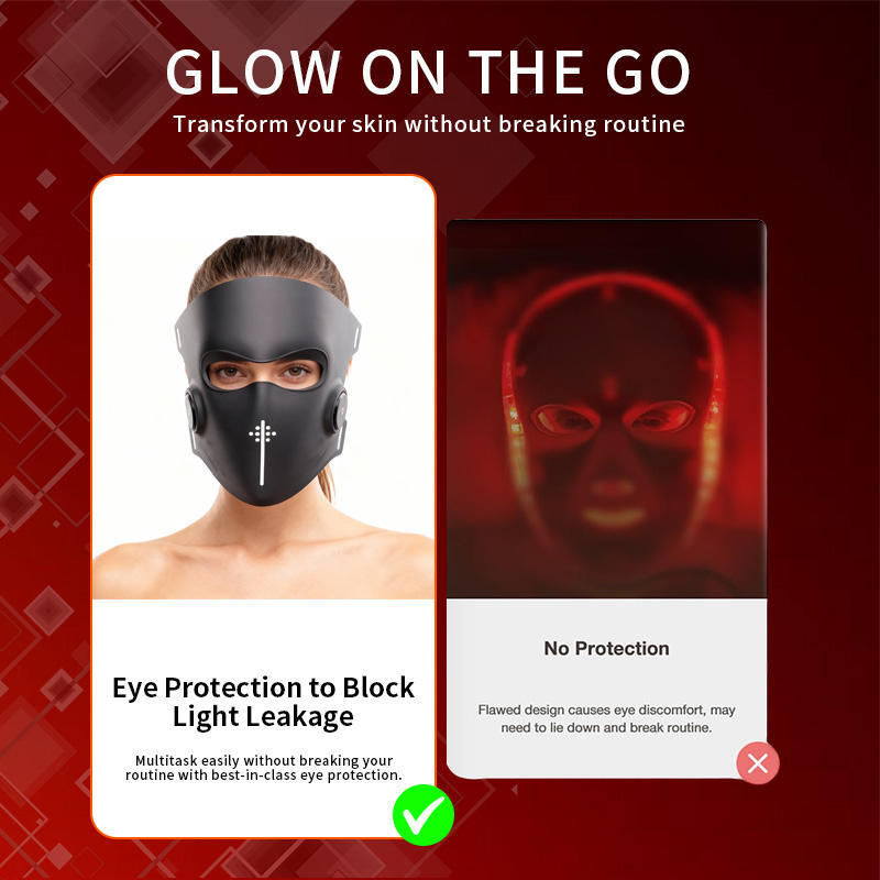 Velisse LED mask red blue near-infrared light modes