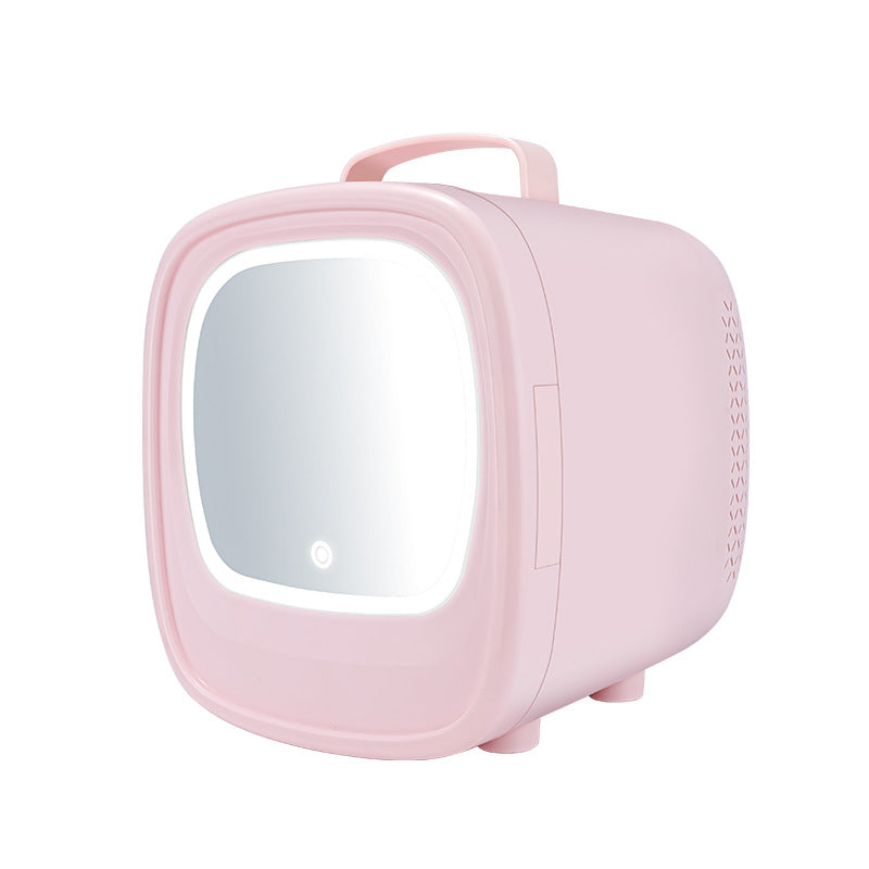 Velisse Beauty Portable Car Beauty Refrigerator — Mini Skincare Fridge with LED Mirror