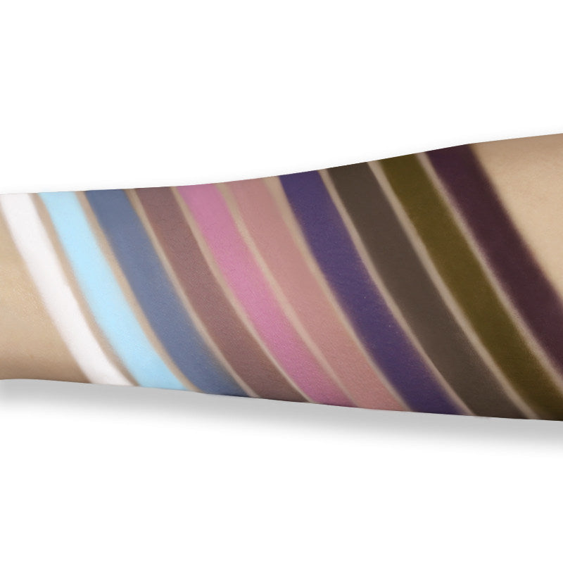 Velisse Beauty Cool-Tone Matte Eyeshadow Palette — Professional 12-Shade Collection