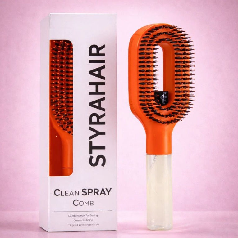 Velisse Beauty Hydrating Mist Spray Comb — Detangling & Styling Hair Tool