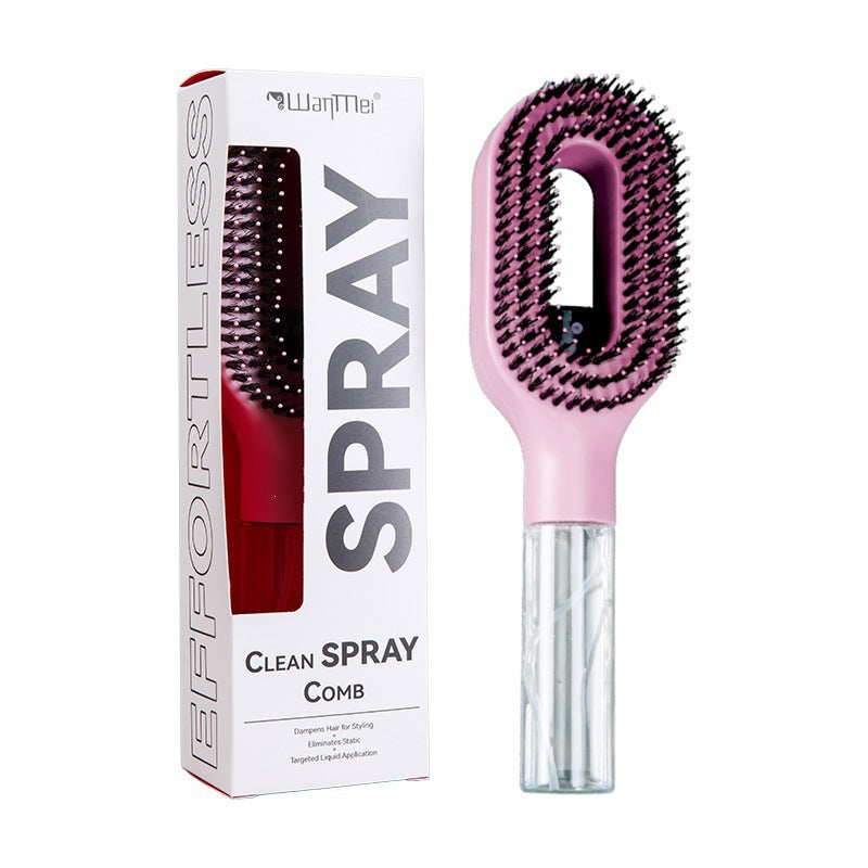 Velisse Beauty Hydrating Mist Spray Comb — Detangling & Styling Hair Tool