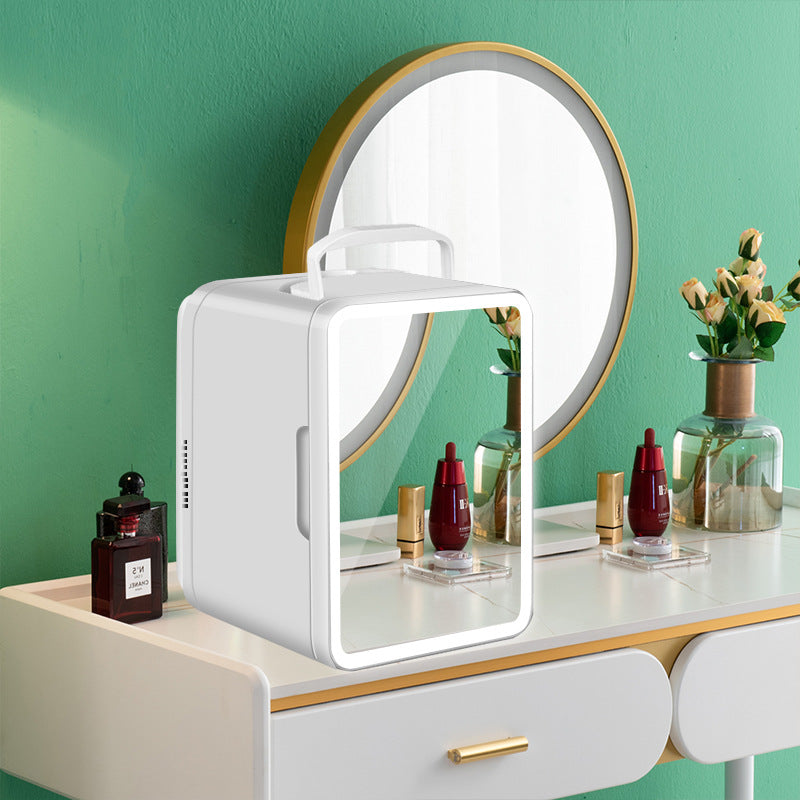 Velisse Beauty Touch Light Beauty Refrigerator — Mini Skincare Fridge with Mirror