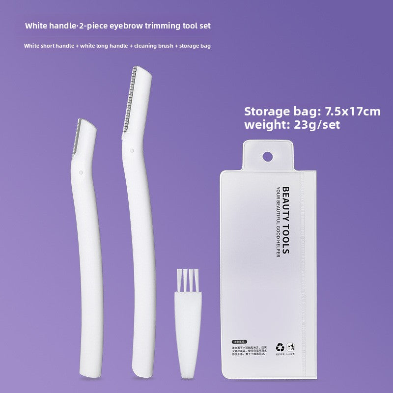 Velisse Beauty Precision Eyebrow Grooming Set — Stainless Steel Brow Sculpting Tools