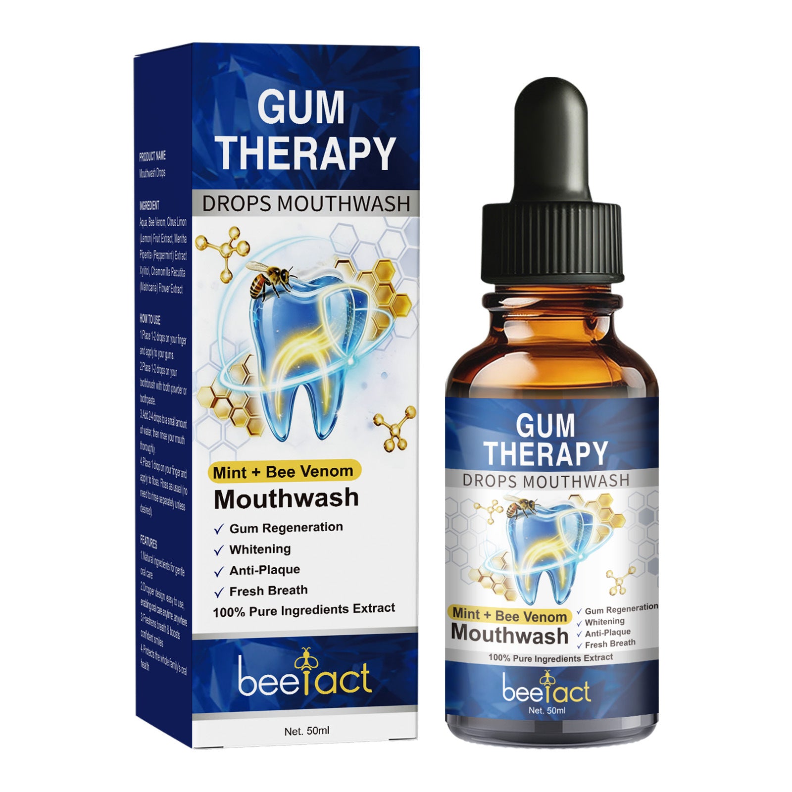 Velisse Beauty Mint Mouthwash Drops — Concentrated Oral Freshness Drops for Daily Use