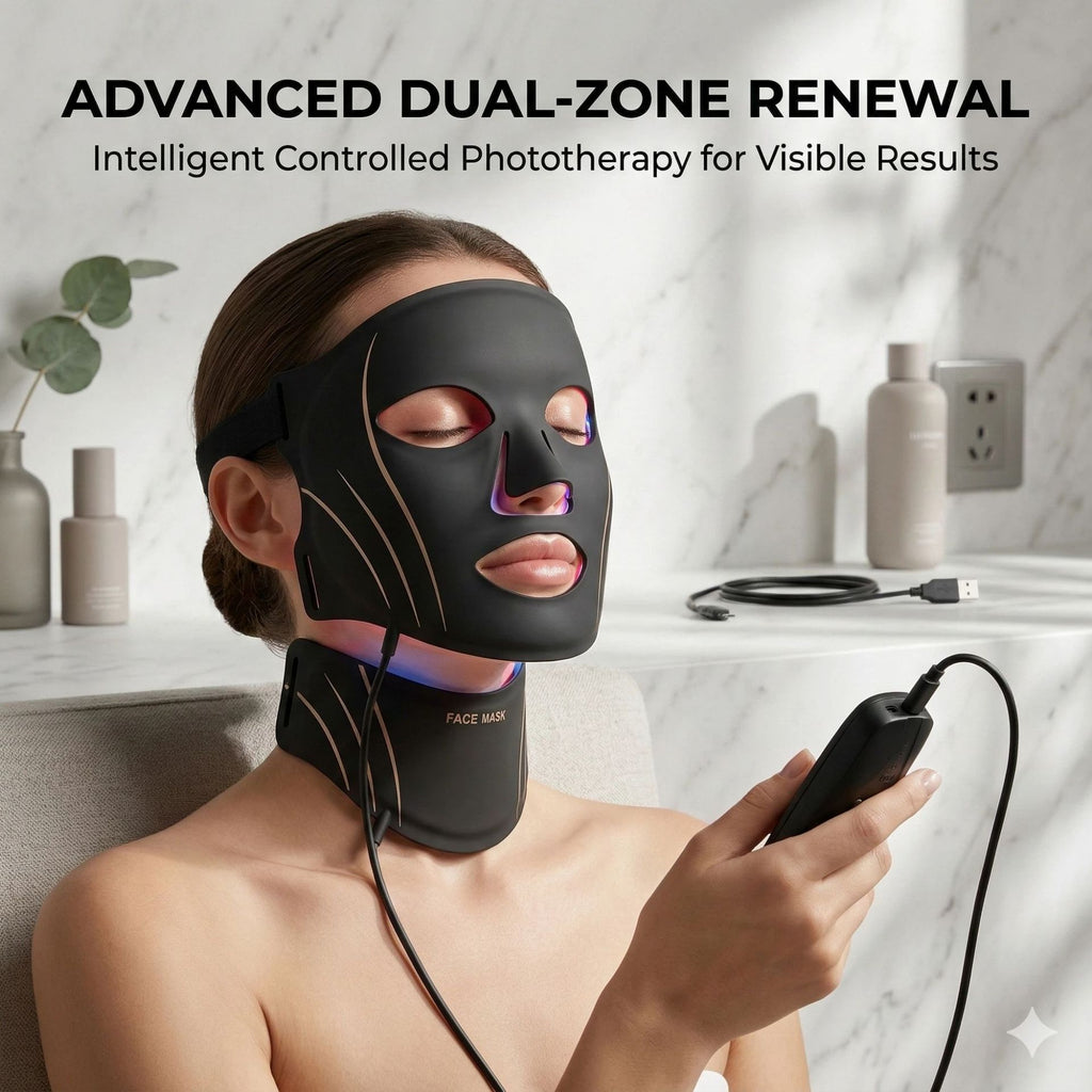 Velisse Beauty LED Photon Facial Beauty Mask — Multi-Light Therapy for Radiant Skin