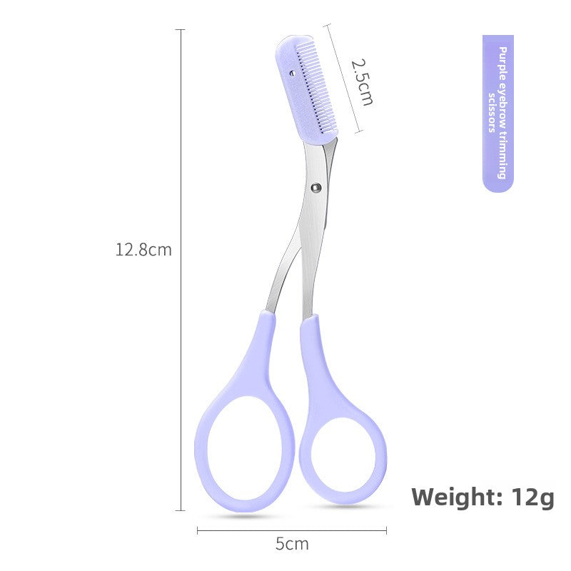 Velisse Beauty Precision Eyebrow Grooming Set — Stainless Steel Brow Sculpting Tools