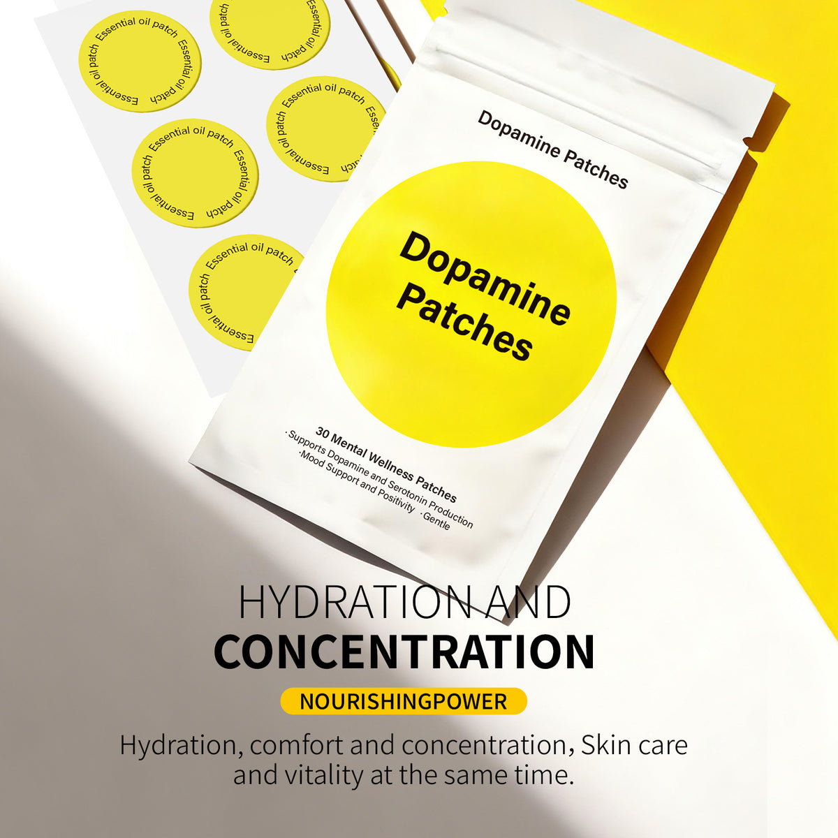 Velisse Beauty Dopamine Wellness Patch — Nourishing Body Care Patches (30 pcs)