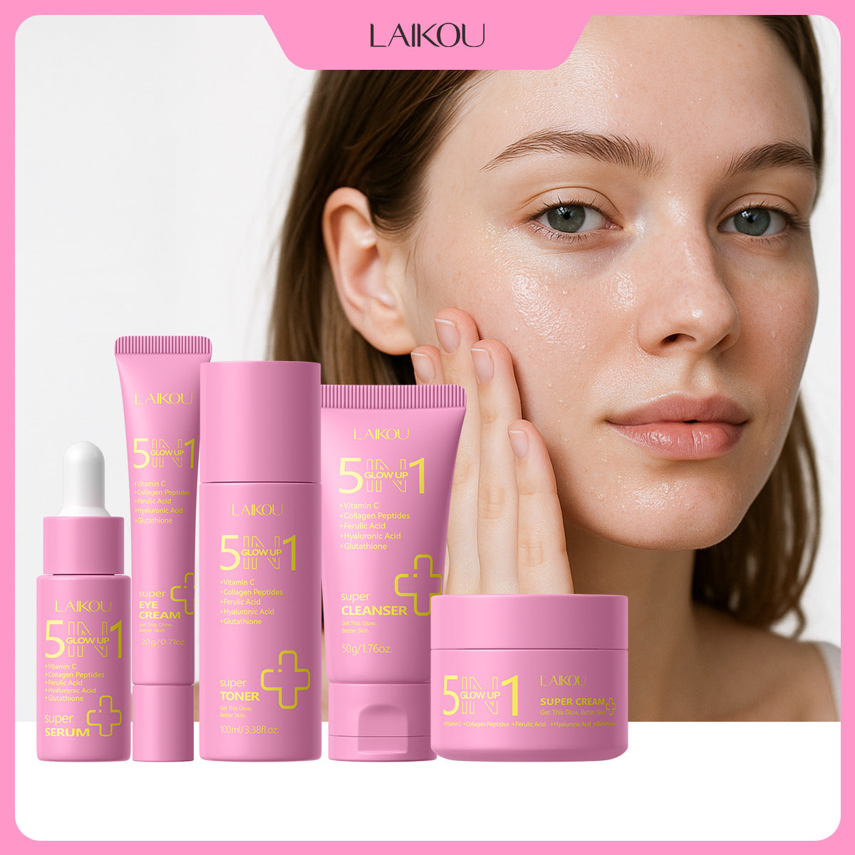 Velisse Beauty Complete Luxury Skincare Set — Full 5-Step Radiance Routine Collection