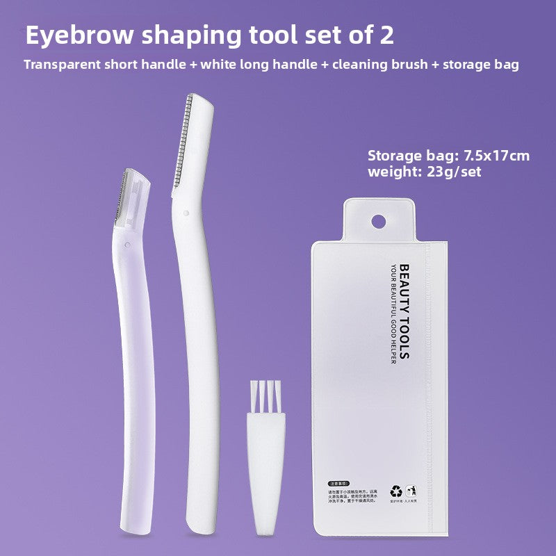 Velisse Beauty Precision Eyebrow Grooming Set — Stainless Steel Brow Sculpting Tools