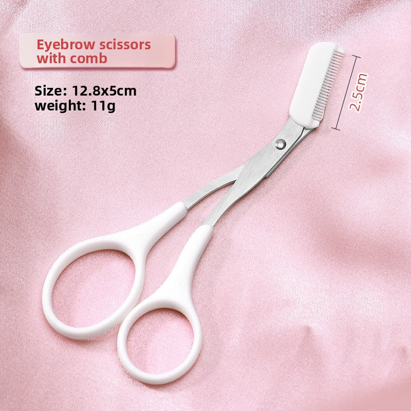 Velisse Beauty Precision Eyebrow Grooming Set — Stainless Steel Brow Sculpting Tools