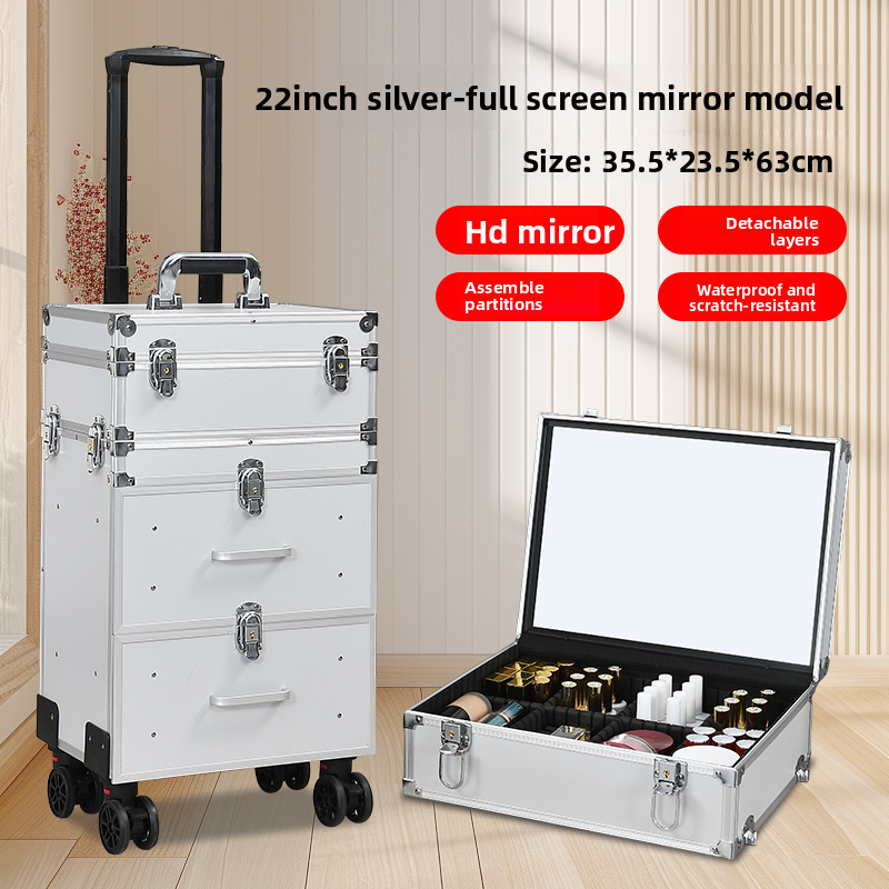 Velisse Beauty Professional Makeup Artist Storage Case — Luxury Vanity Box Organiser