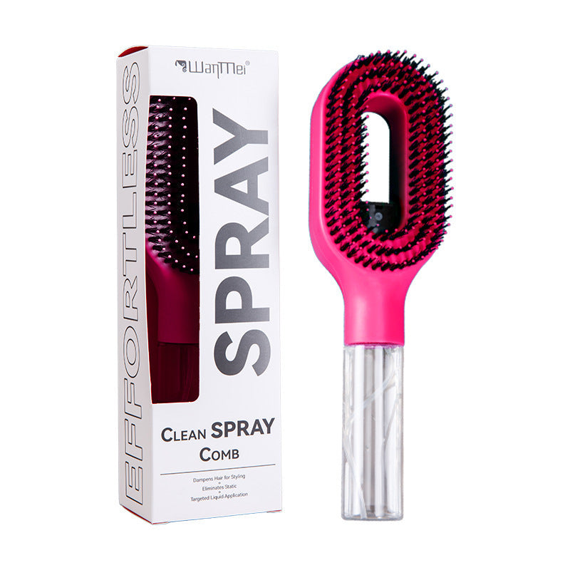 Velisse Beauty Hydrating Mist Spray Comb — Detangling & Styling Hair Tool