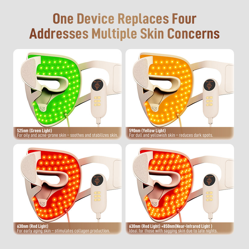 Velisse Beauty Photon Therapy LED Face Mask — At-Home Red & Blue Light Skin Radiance
