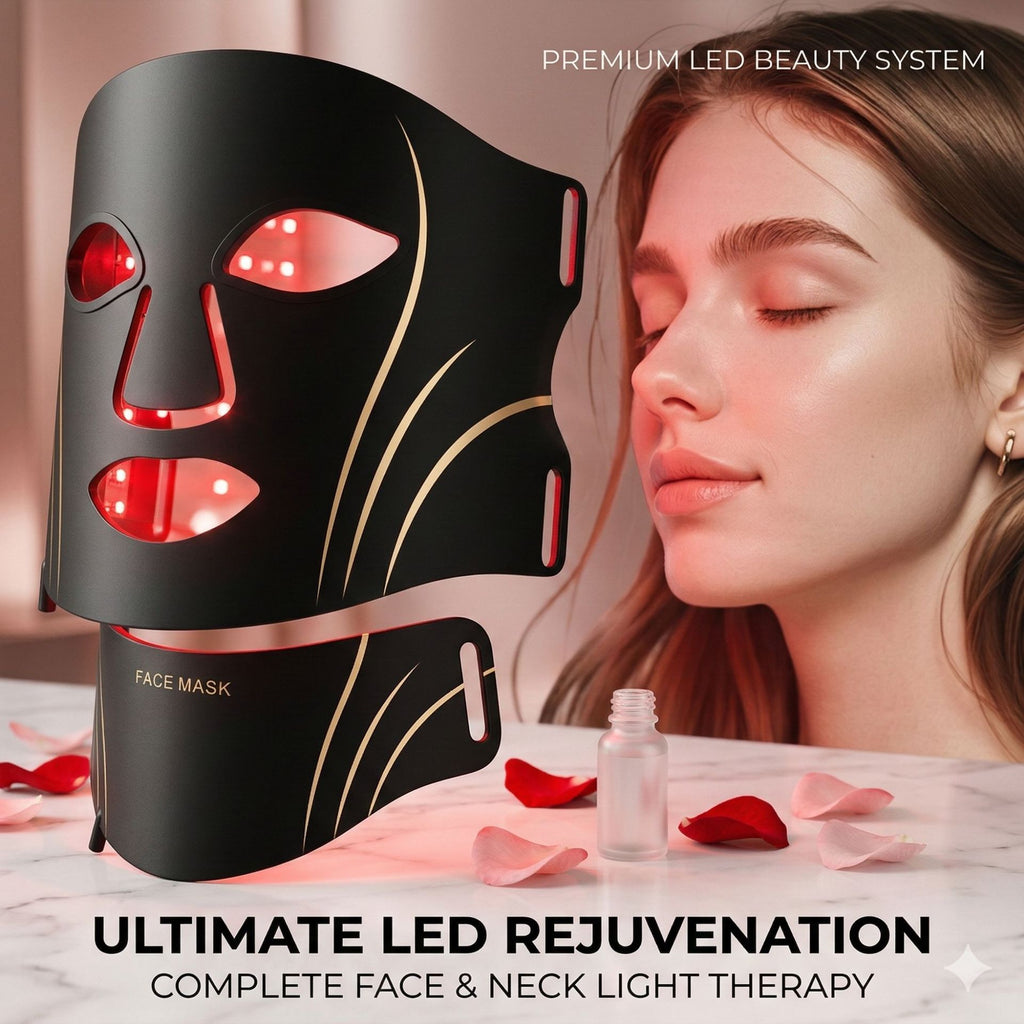Velisse Beauty LED Photon Facial Beauty Mask — Multi-Light Therapy for Radiant Skin