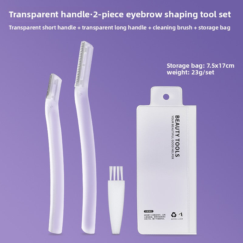 Velisse Beauty Precision Eyebrow Grooming Set — Stainless Steel Brow Sculpting Tools