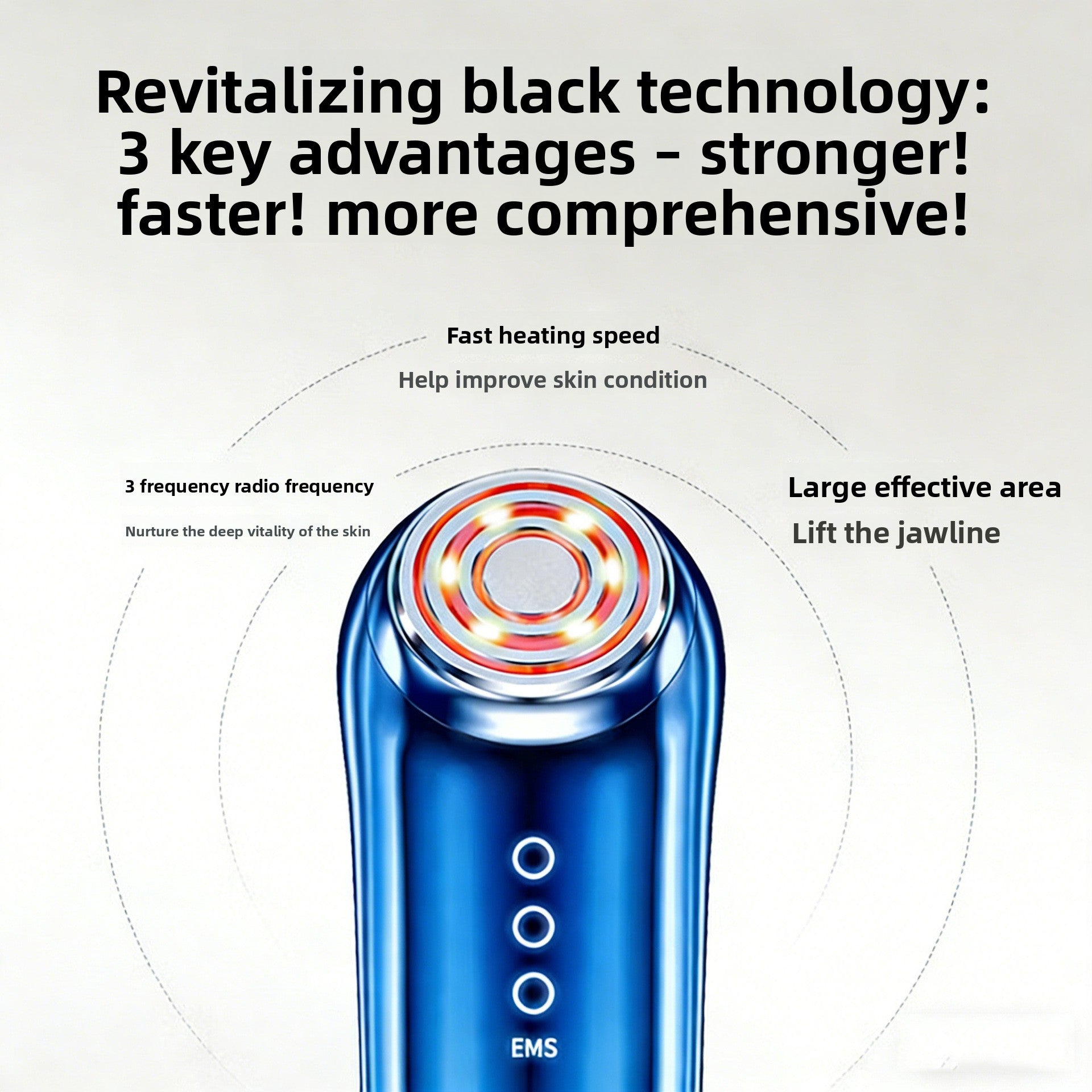 Velisse Beauty Handheld RF Microcurrent Beauty Device — Skin Tightening & Anti-Ageing Tool