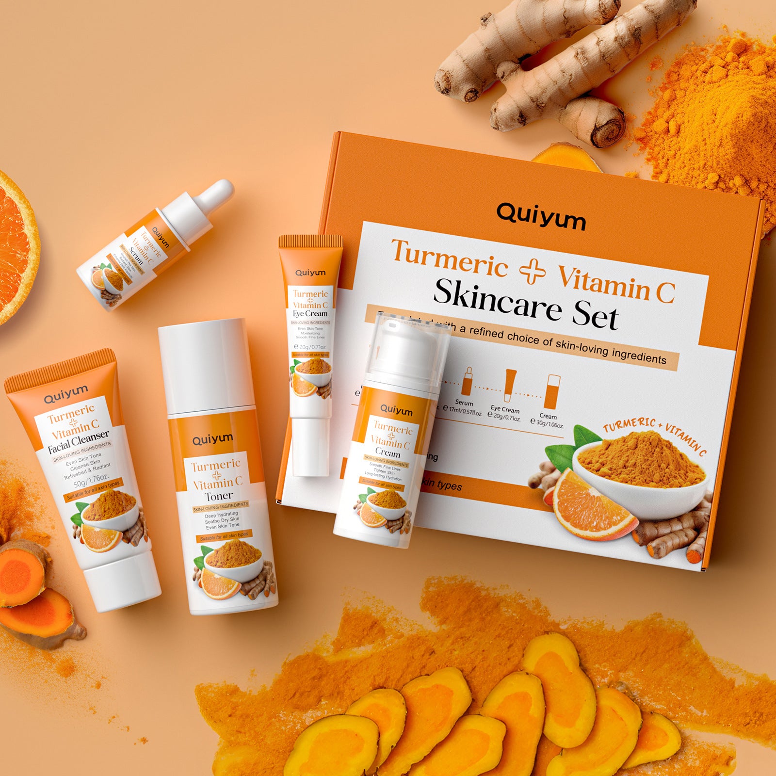 Velisse Beauty Complete Luxury Skincare Set — Full 5-Step Radiance Routine Collection