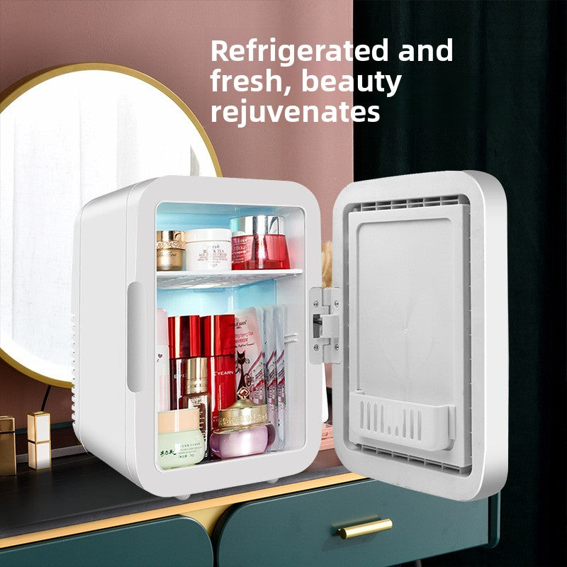 Velisse Beauty Touch Light Beauty Refrigerator — Mini Skincare Fridge with Mirror