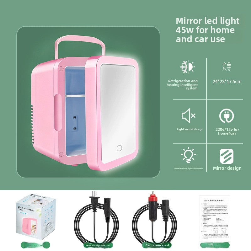 Velisse Beauty Touch Light Beauty Refrigerator — Mini Skincare Fridge with Mirror