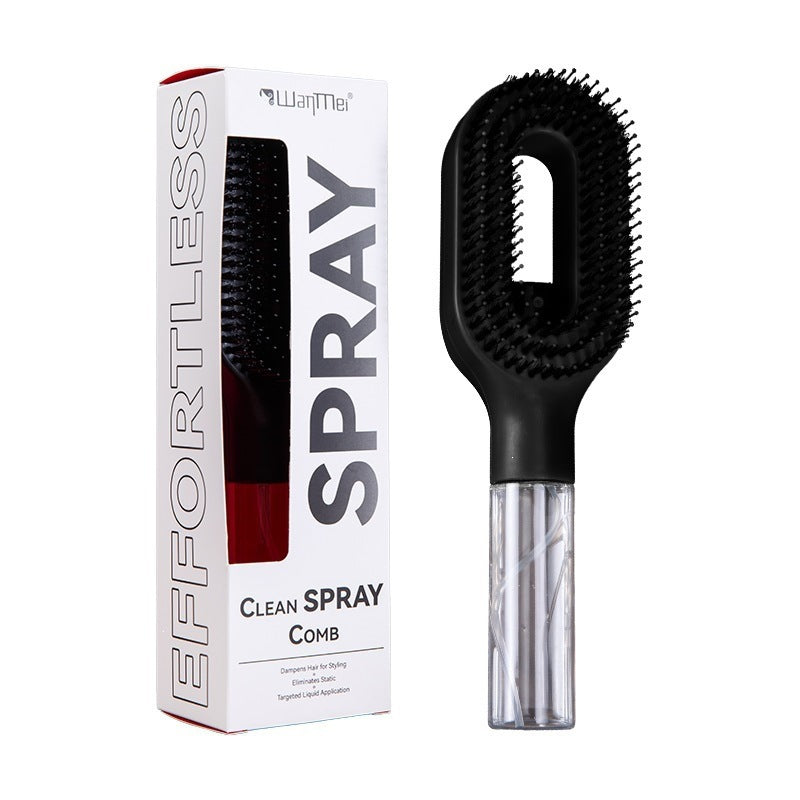Velisse Beauty Hydrating Mist Spray Comb — Detangling & Styling Hair Tool