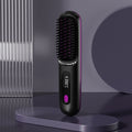 Velisse Beauty LCD Ceramic Hair Straightening Comb — Rechargeable Cordless Styling Tool