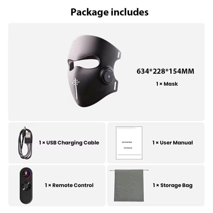 Velisse 3-mode LED facial therapy mask