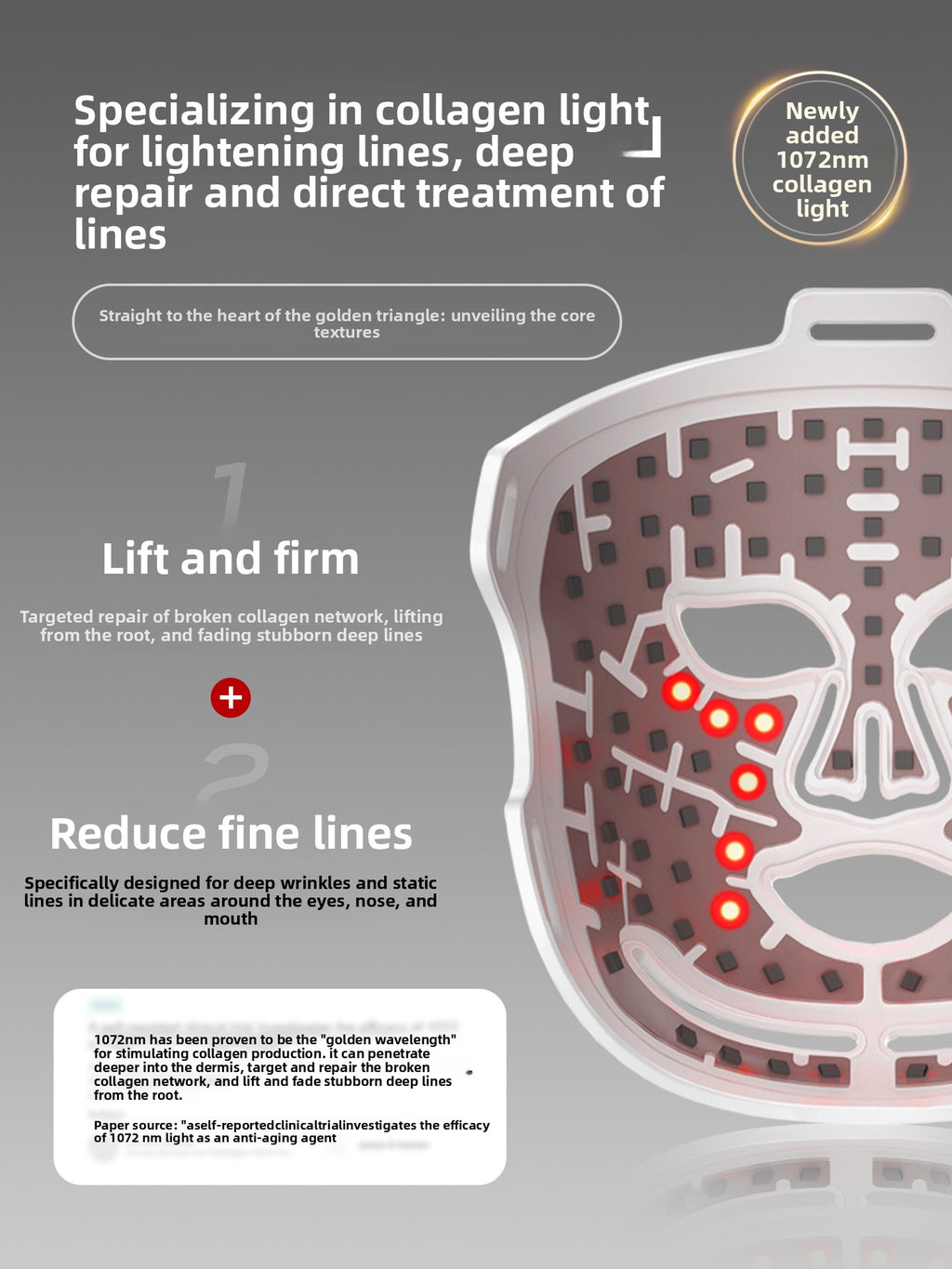 Velisse Pro Silicone LED Facial Mask