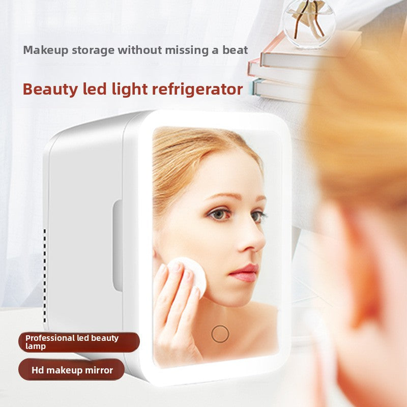 Velisse Beauty Touch Light Beauty Refrigerator — Mini Skincare Fridge with Mirror