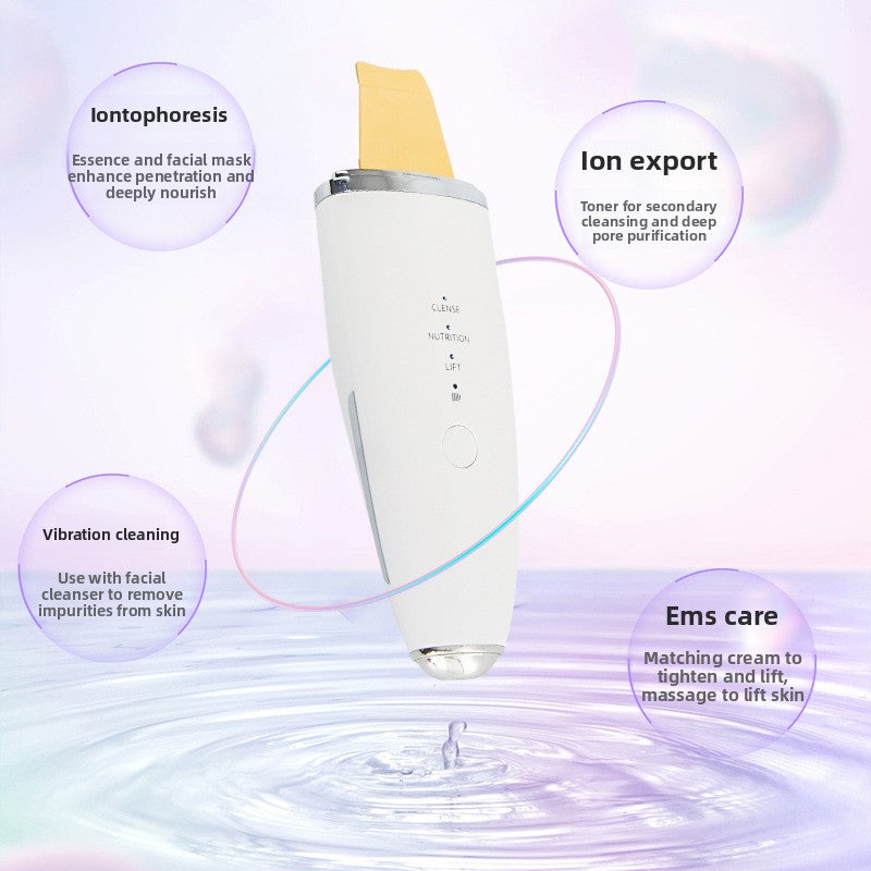 Velisse Beauty Ultrasonic Skin Exfoliation Instrument — Deep Cleansing & Radiance Device